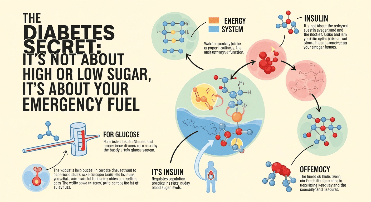 The Diabetes Secret: It's Not About High or Low Sugar, It's About Your Emergency Fuel.