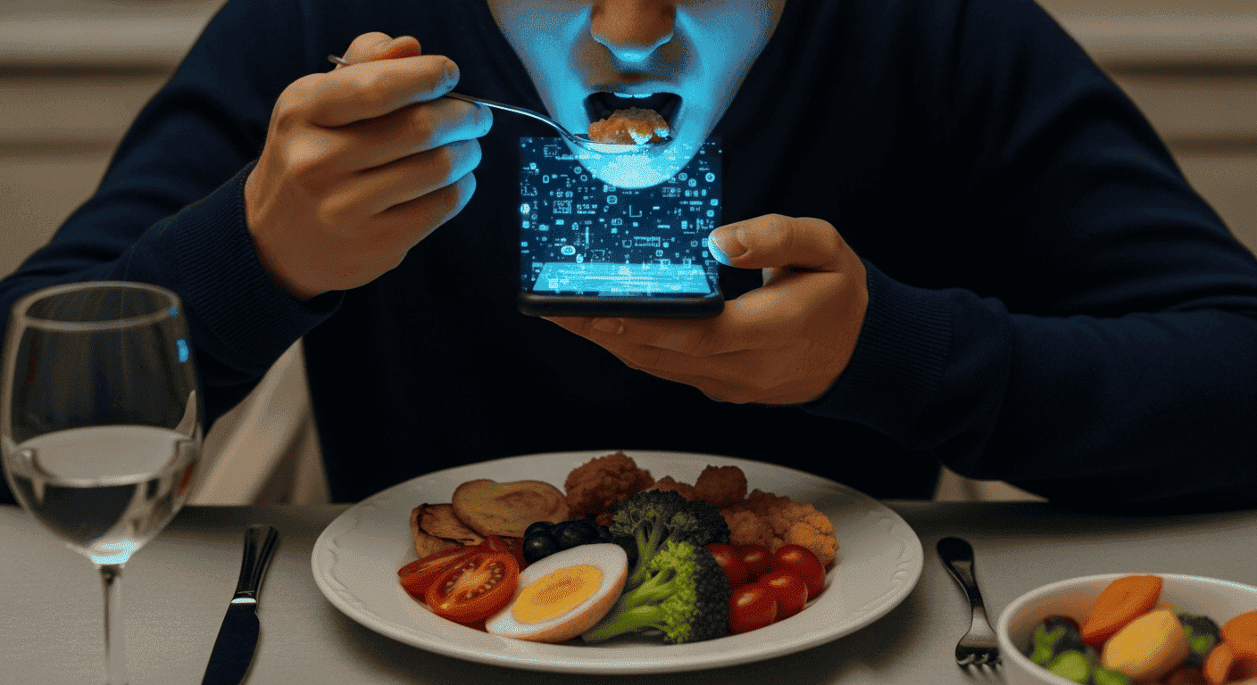You're Eating, But Are You Digesting? The Surprising Truth About TV, Talk, and Texting at the Table.