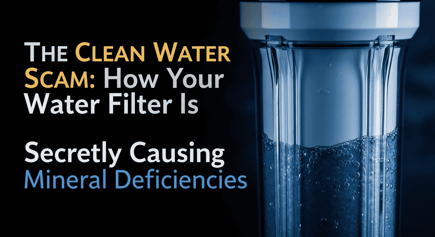 The Clean Water Scam: How Your Water Filter Is Secretly Causing Mineral Deficiencies.